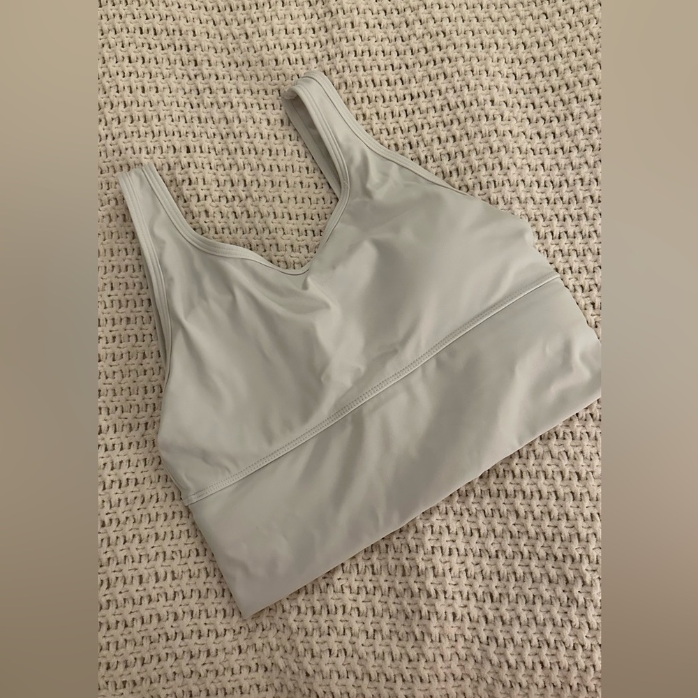 White sports bra